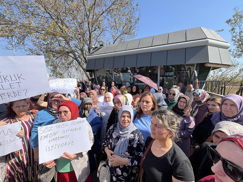 Beş parasız işten çıkarılan işçiler fabrikanın kapısına dayandı - Resim: 3