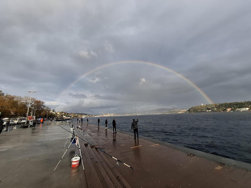 İstanbul Boğazı'nın ortasında gökkuşağı sürprizi - Resim: 3