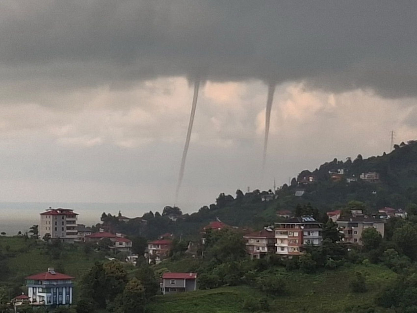 Rize'de yağmur ve fırtınanın ardından peşpeşe 2 hortum büyük korkuya yol açtı! - Resim: 4
