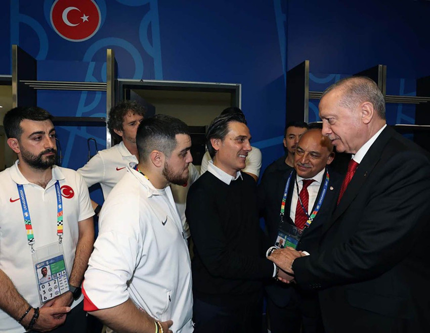 Erdoğan’dan A Milli Takım’a destek! Soyunma odasına girdi: Siz bizim şampiyonumuzsunuz - Resim: 3