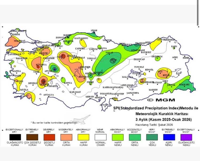Son 10 yılın yağış rekoru kırıldı; Türkiye'nin kuraklık haritası değişti - Resim: 2