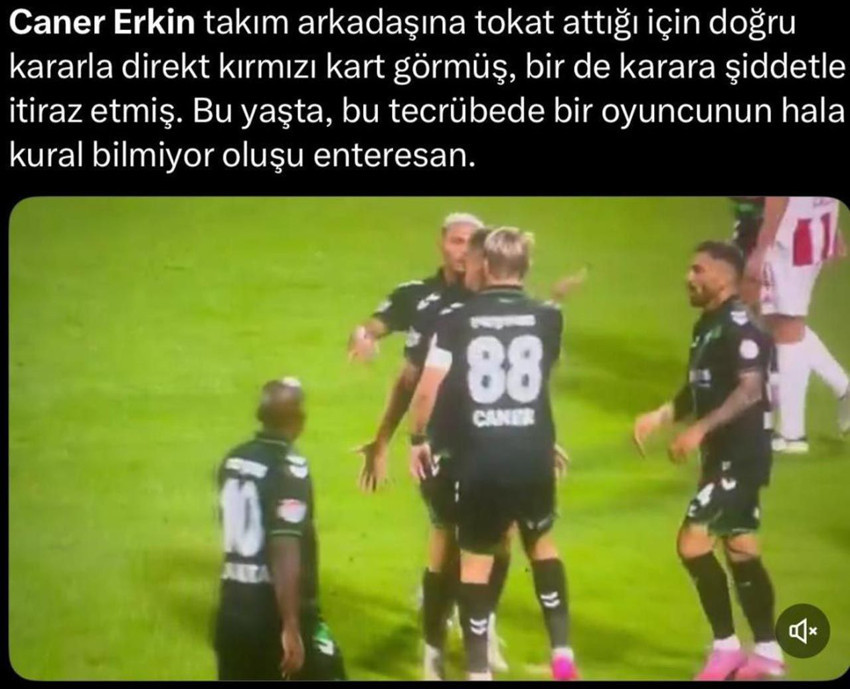 Sahada takım arkadaşını tokatlayan Caner Erkin'in cezası belli oldu - Resim: 2