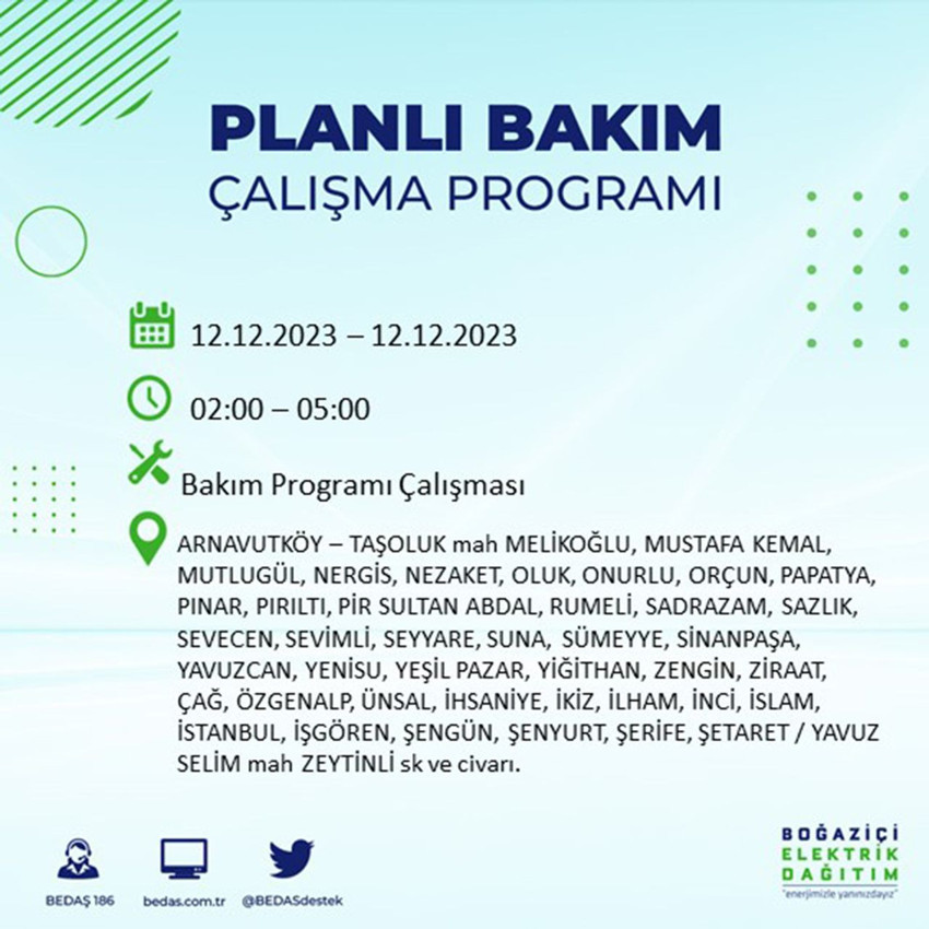 İstanbul'da büyük elektrik kesintisi! 20 ilçe kararacak! - Resim: 1