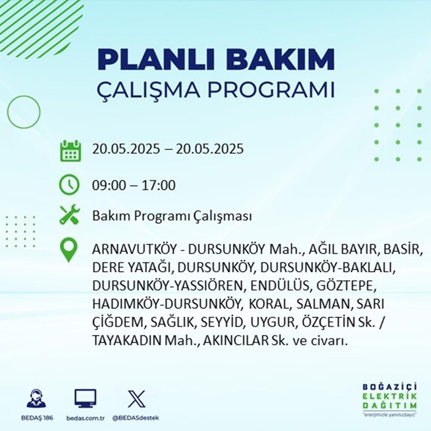 İstanbul'da 25 ilçede elektrik kesintisi: İşte etkilenecek mahalleler - Resim: 4