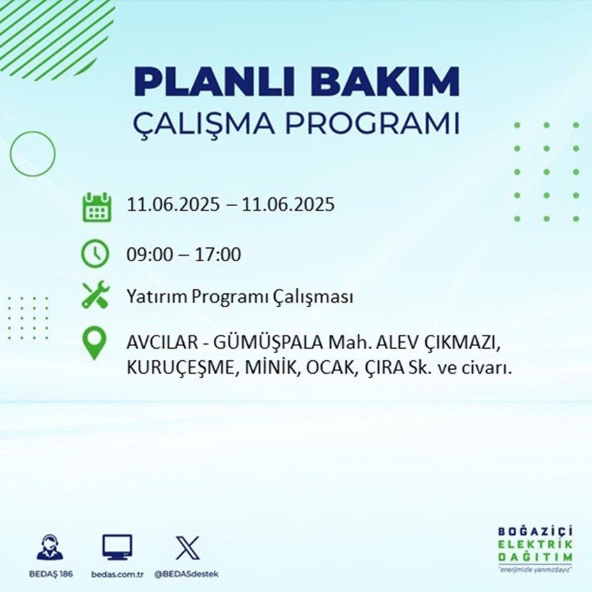 İstanbul'da elektrik kesintisi: Listede 23 ilçe var - Resim: 6