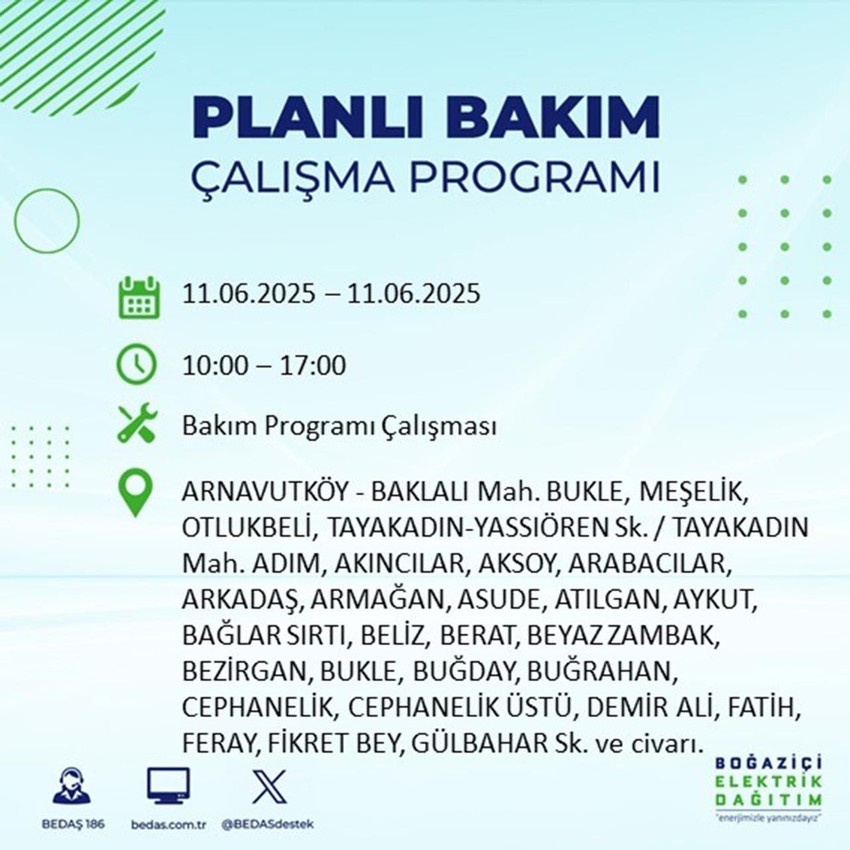 İstanbul'da elektrik kesintisi: Listede 23 ilçe var - Resim: 1