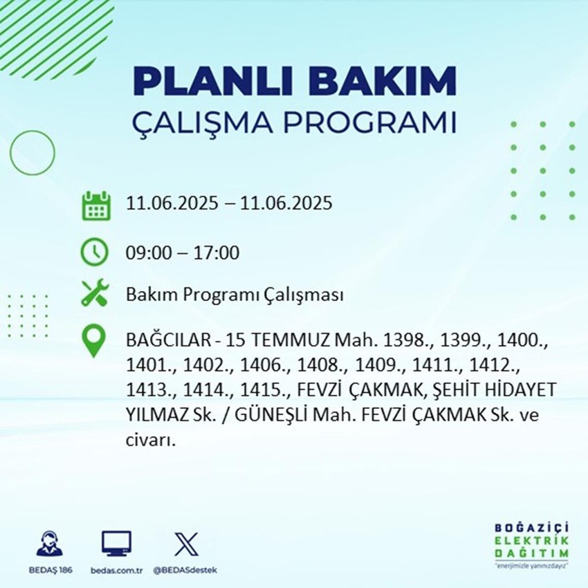 İstanbul'da elektrik kesintisi: Listede 23 ilçe var - Resim: 14