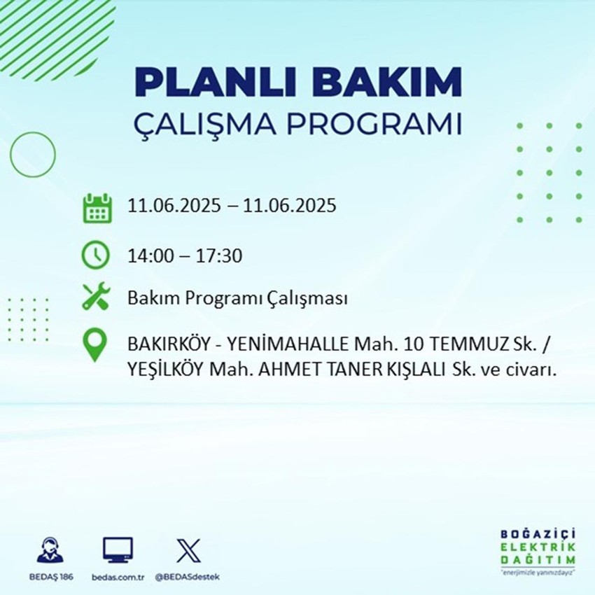 İstanbul'da elektrik kesintisi: Listede 23 ilçe var - Resim: 16