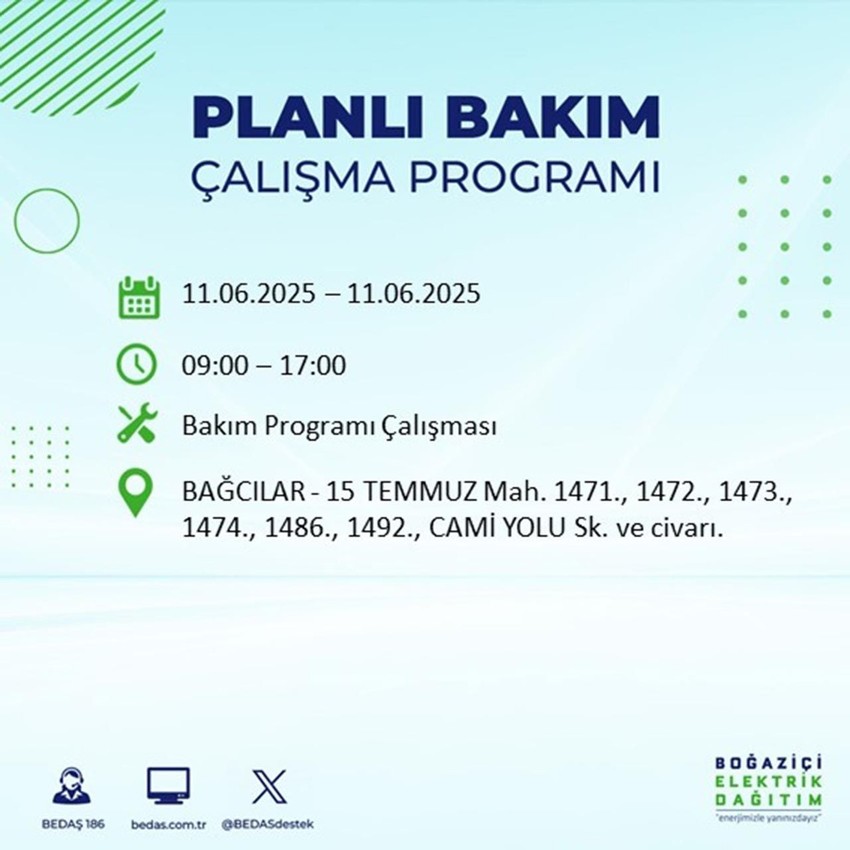 İstanbul'da elektrik kesintisi: Listede 23 ilçe var - Resim: 9