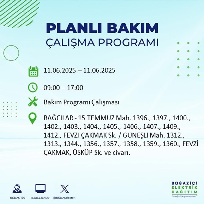 İstanbul'da elektrik kesintisi: Listede 23 ilçe var - Resim: 12