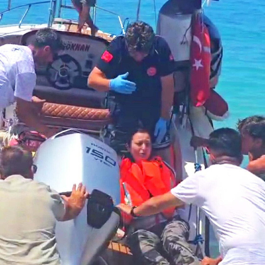 Fethiye'de paraşüt kazası! 100 metre yüksekten denize çakıldı - Resim: 1