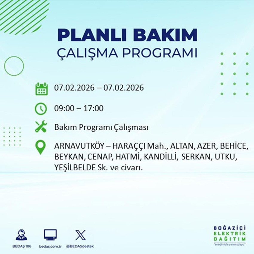 İstanbullular dikkat: Hafta sonu elektrik kesintisi yapılacak ilçeler belli oldu - Resim: 2