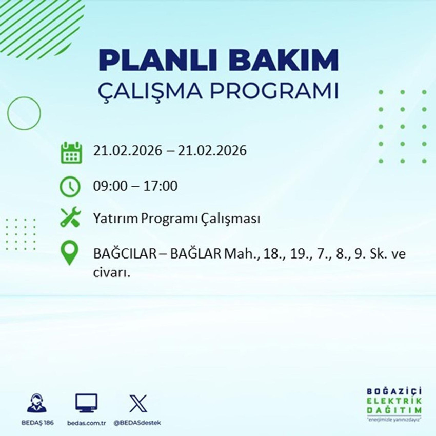 İstanbullular dikkat: Hafta sonu birçok ilçede elektrik kesintisi var - Resim: 3