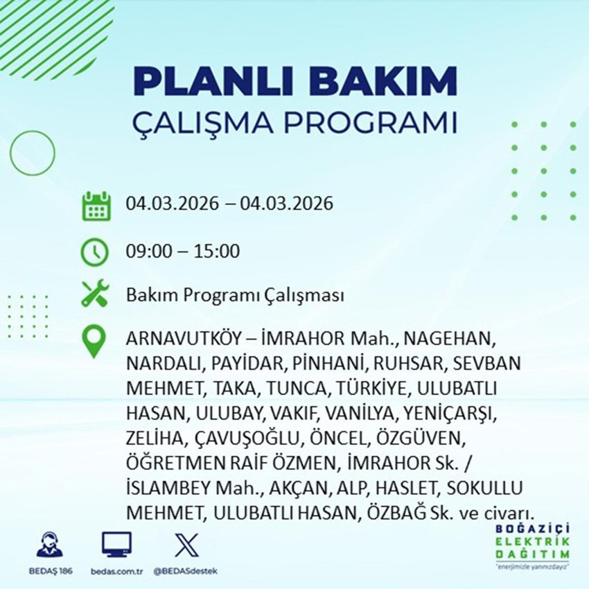 İstanbul'da saatlerce sürecek elektrik kesintisi: 22 ilçe etkilenecek! - Resim: 4