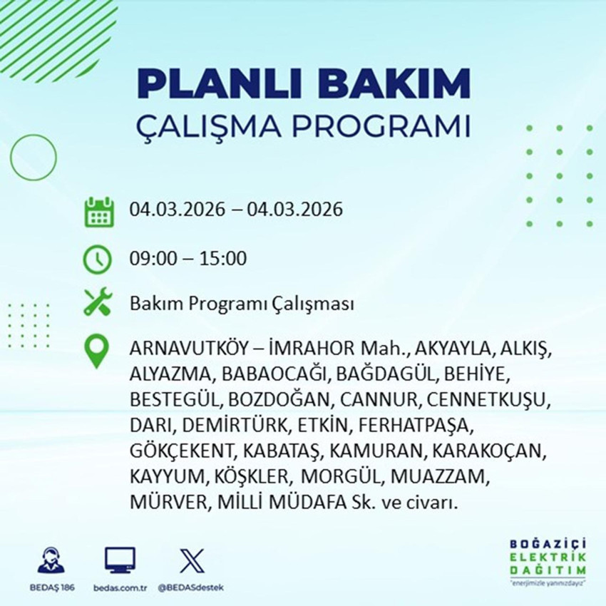 İstanbul'da saatlerce sürecek elektrik kesintisi: 22 ilçe etkilenecek! - Resim: 3