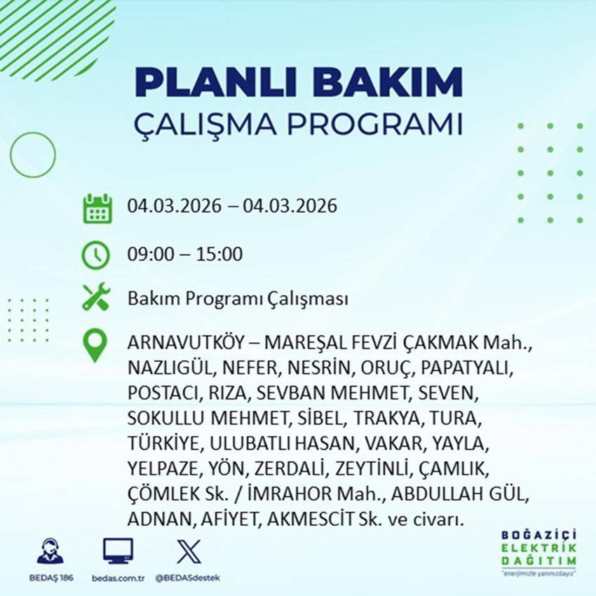 İstanbul'da saatlerce sürecek elektrik kesintisi: 22 ilçe etkilenecek! - Resim: 2
