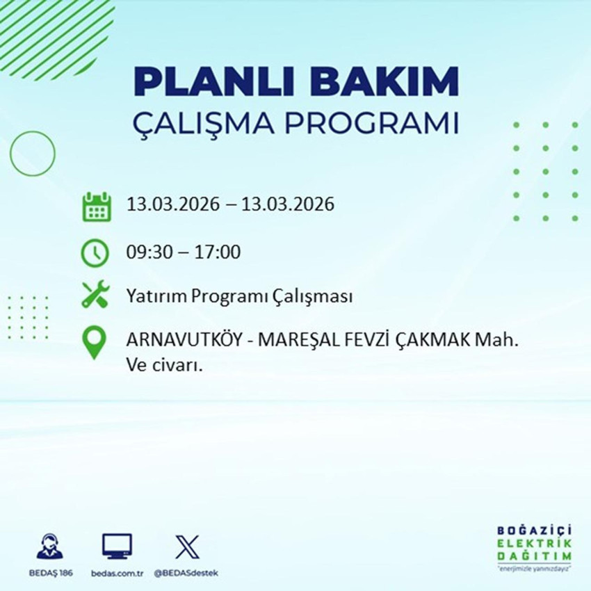 İstanbul'da dev kesinti: 22 ilçeye elektrik verilemeyecek - Resim: 2
