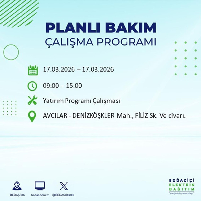 İstanbul'da büyük elektrik kesintisi: 23 ilçe etkilenecek - Resim: 4