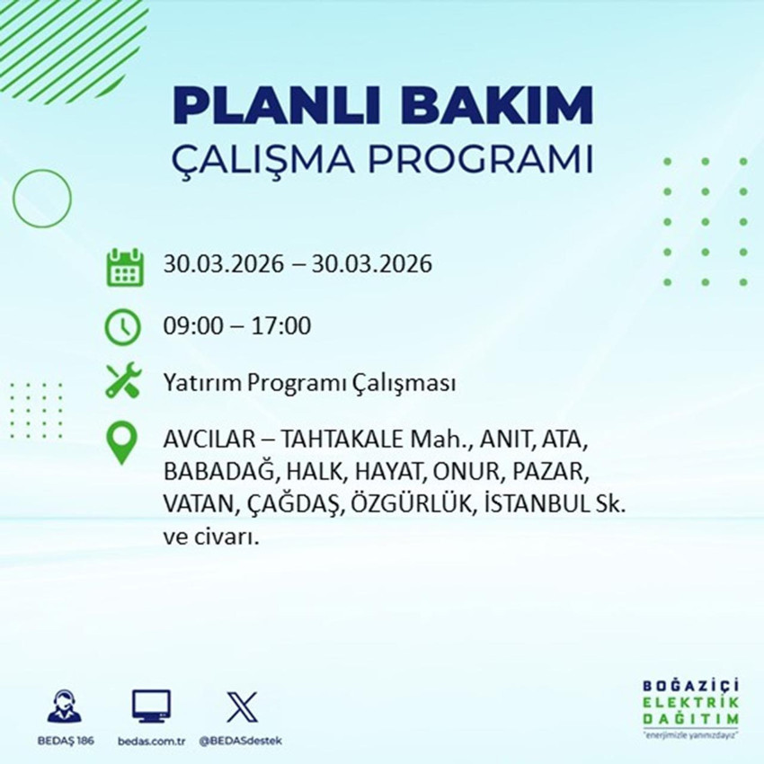 İstanbullular dikkat: 18 ilçede elektrik kesintisi yapılacak - Resim: 2