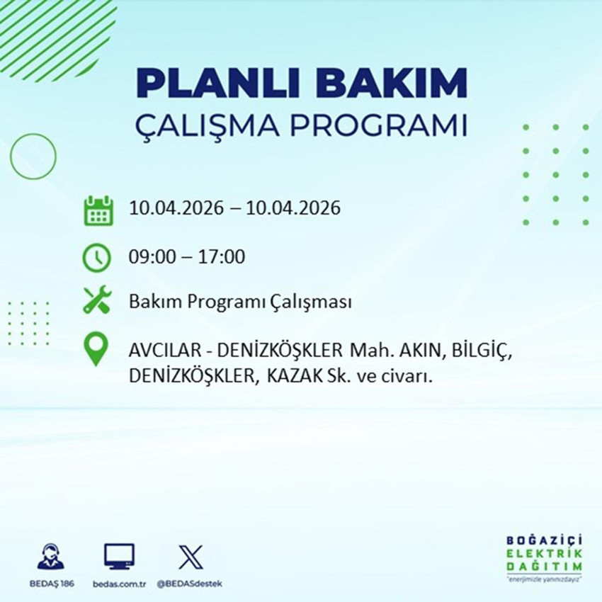 İstanbul'da büyük elektrik kesintisi: 19 ilçede binlerce hane etkilenecek - Resim: 4