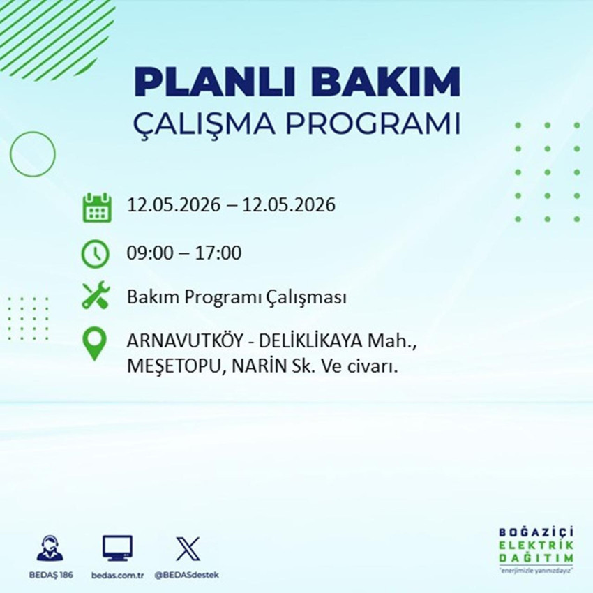 9 saat sürecek: İstanbul'un 21 ilçesinde büyük elektrik kesintisi - Resim: 2