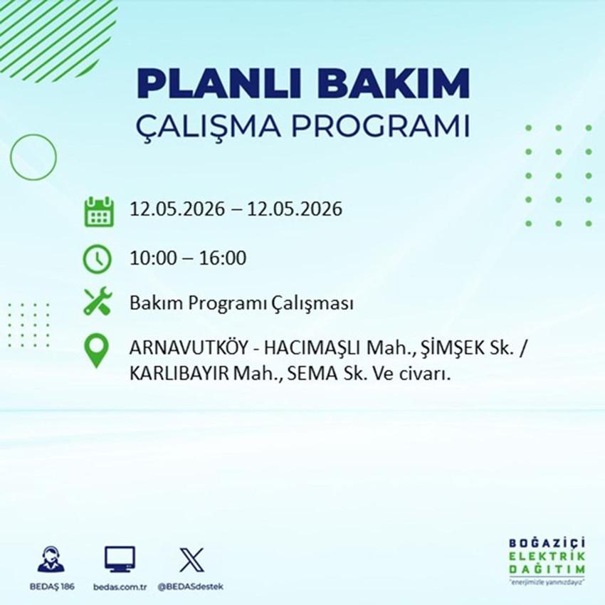9 saat sürecek: İstanbul'un 21 ilçesinde büyük elektrik kesintisi - Resim: 3