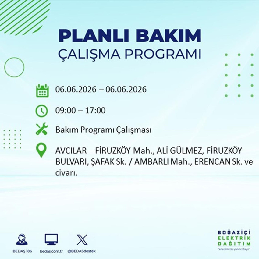 İstanbul'da hafta sonu elektrik kesintisi yapılacak ilçeler açıklandı - Resim: 2
