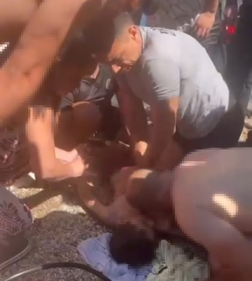 Mucize kurtuluş kamerada! Kalbi duran 8 yaşındaki çocuğu dalgıç polis hayata döndürdü