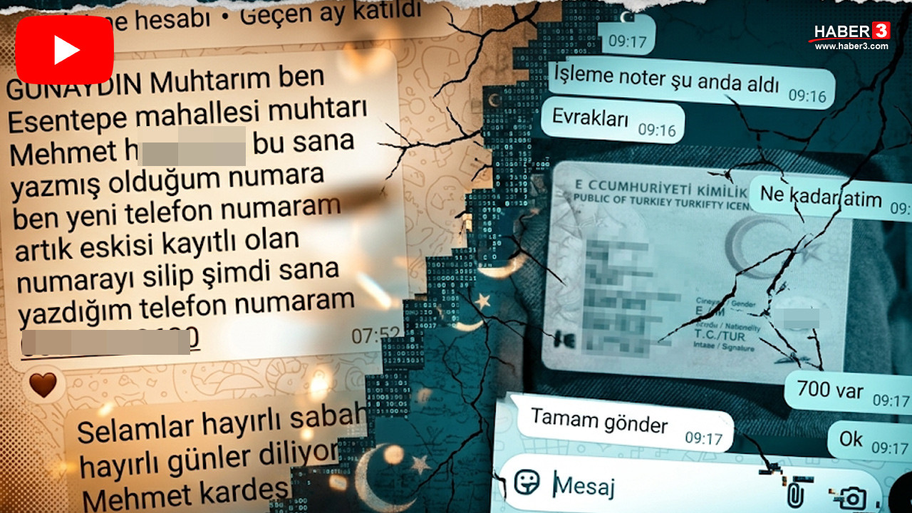 Hatay'ın Reyhanlı ilçesinde sahte muhtar hesabı üzerinden dolandırıcılık girişimi.