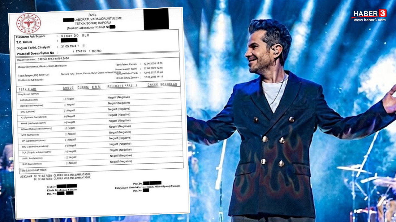 Kenan Doğulu'nun uyuşturucu testi iddialarına yanıt verdiği görsel