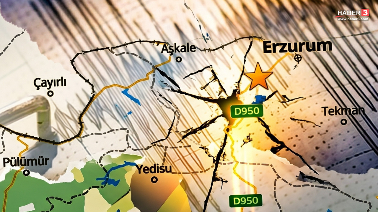 Erzurum Palandöken'de 3.4 büyüklüğünde deprem meydana geldiği anı gösteren temsili görsel.