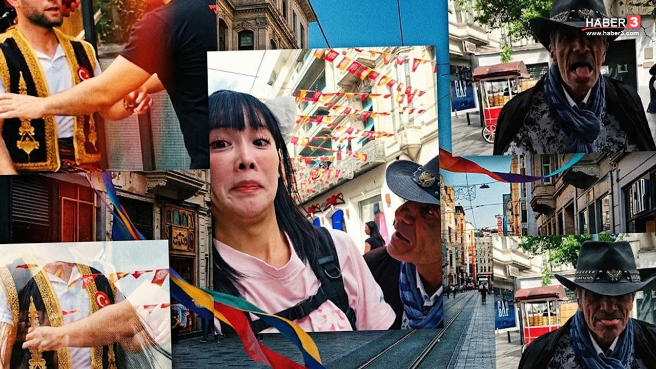 İstanbul'da tacize uğrayan Japon yayıncı Nanatty'nin olay anından bir kare