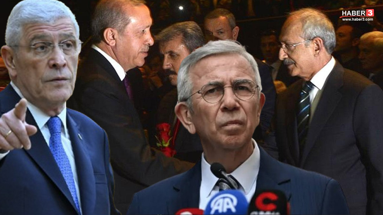 İYİ Parti Genel Başkanı Müsavat Dervişoğlu konuşurken