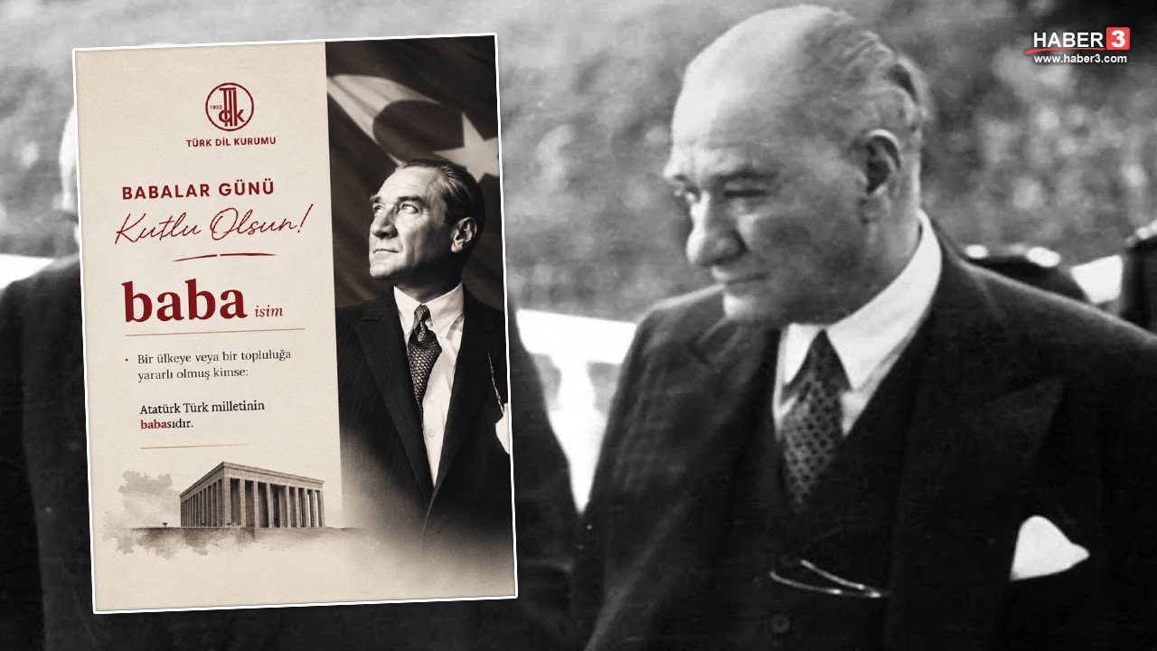 Türk Dil Kurumu logosu ve Atatürk görseli
