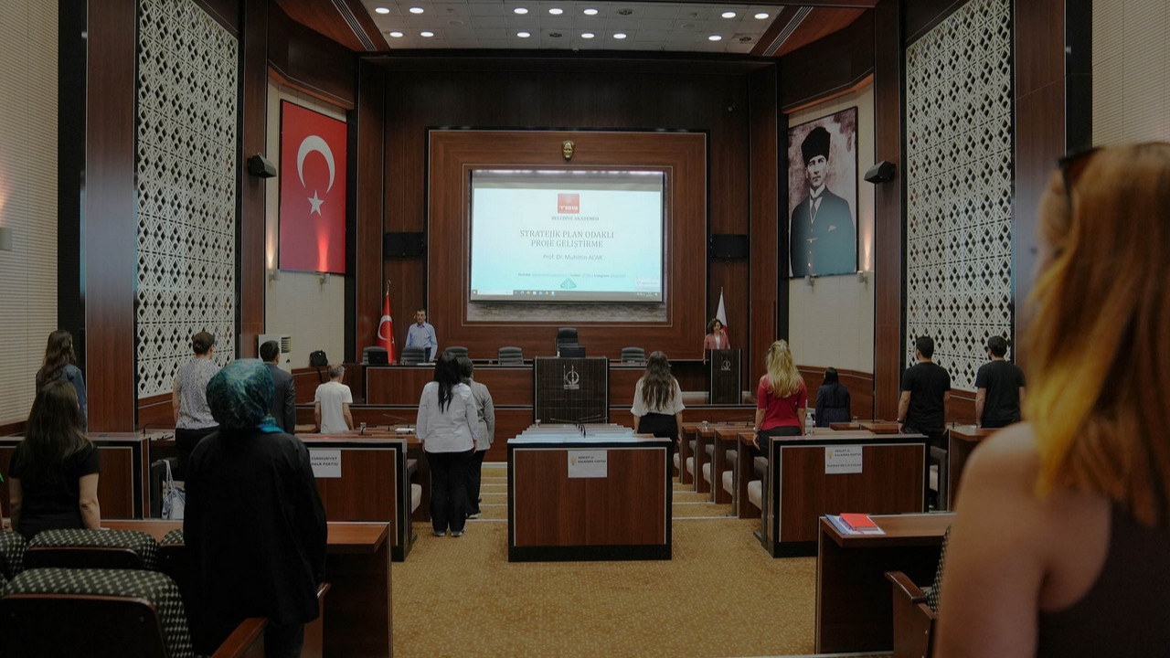 Keçiören Belediyesi'nde düzenlenen eğitimden bir görünüm
