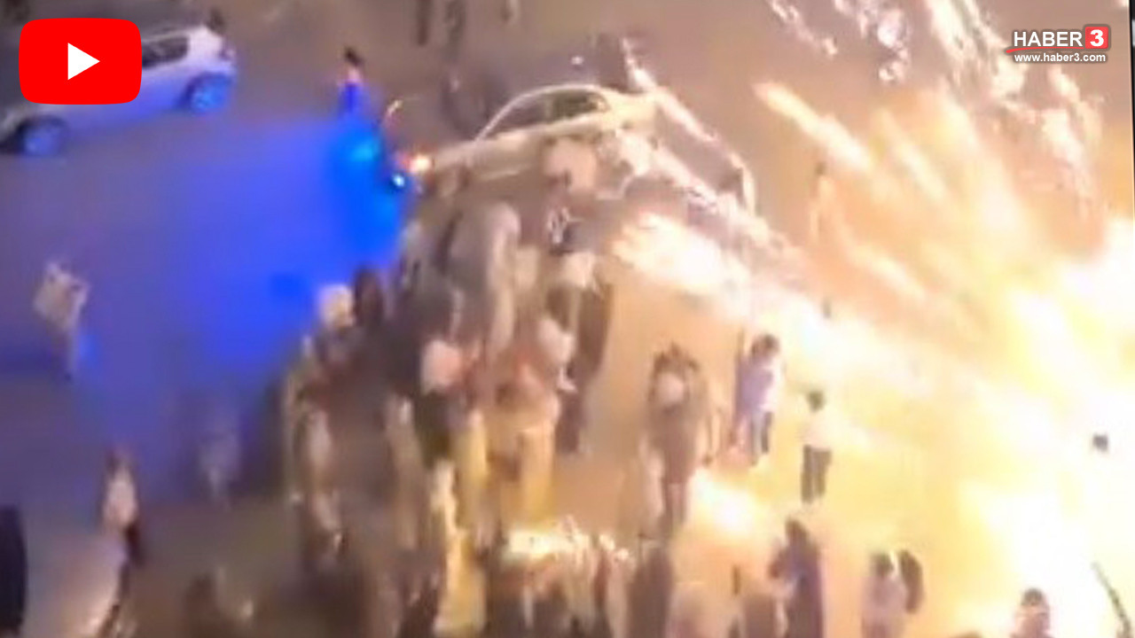 İzmir Bornova'da nişan töreninde havai fişek paniği