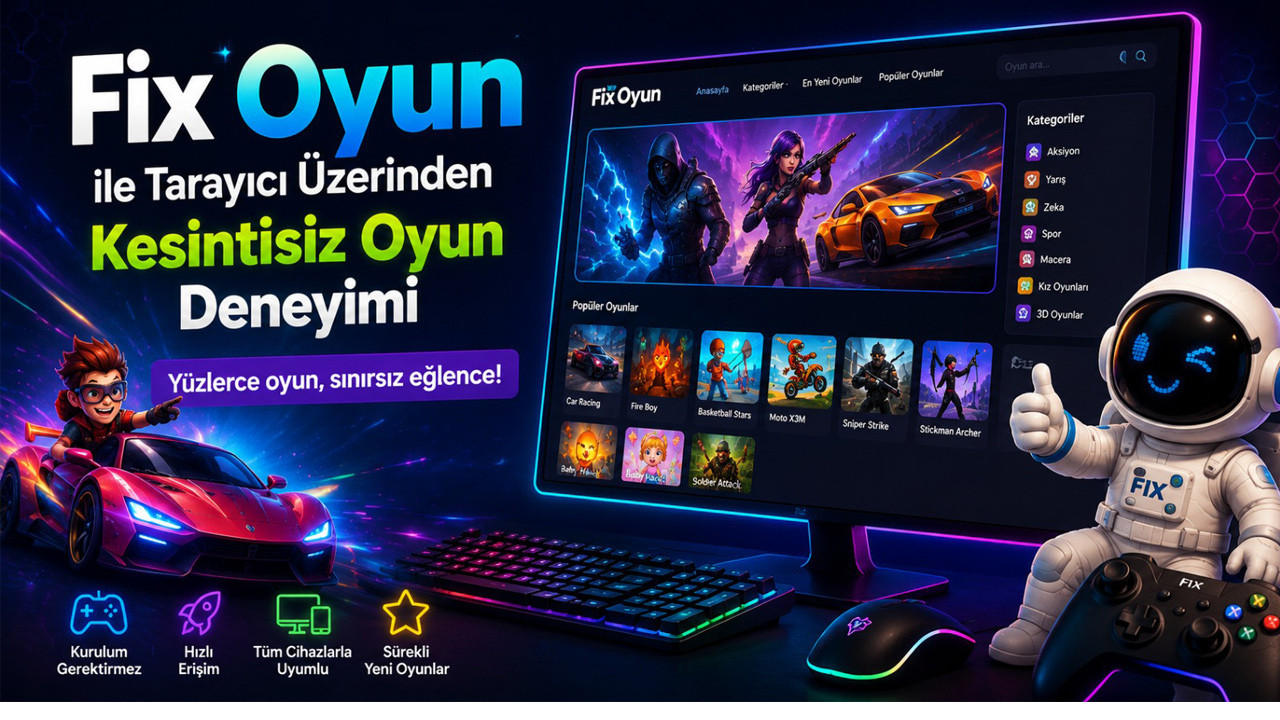 Bilgisayar ekranında tarayıcı üzerinden oynanan oyun görseli