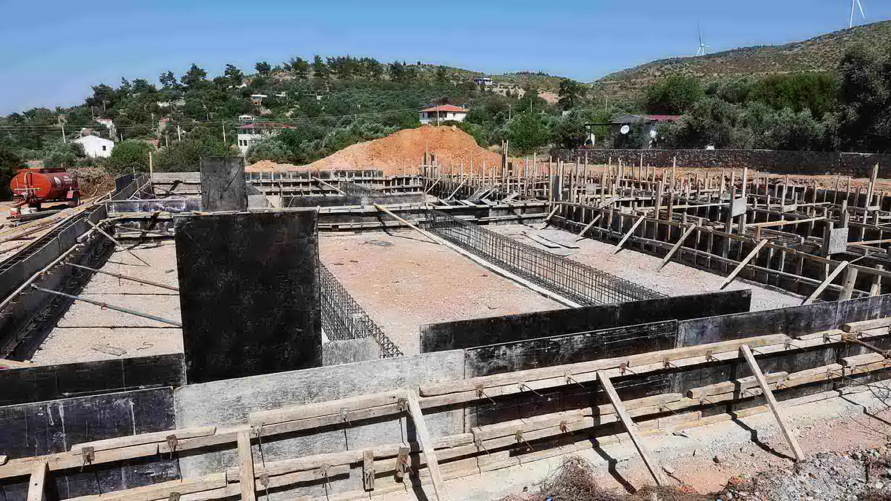 Bodrum'da inşa edilmekte olan yeni pazar yerleri