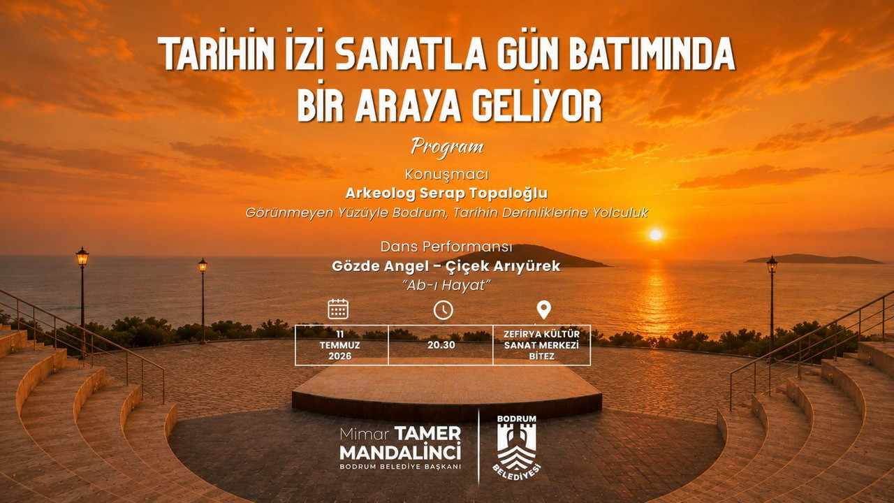 Bodrum'da düzenlenen açık hava kültür söyleşileri kapsamında Leleg uygarlığı hakkında bilgi verilecek.