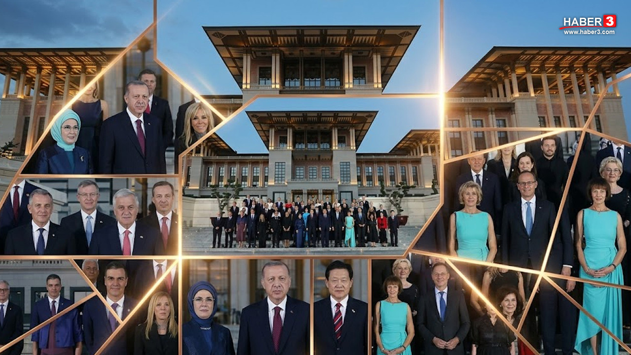 Cumhurbaşkanı Erdoğan, NATO Zirvesi'nde dünya liderlerine hediye verirken