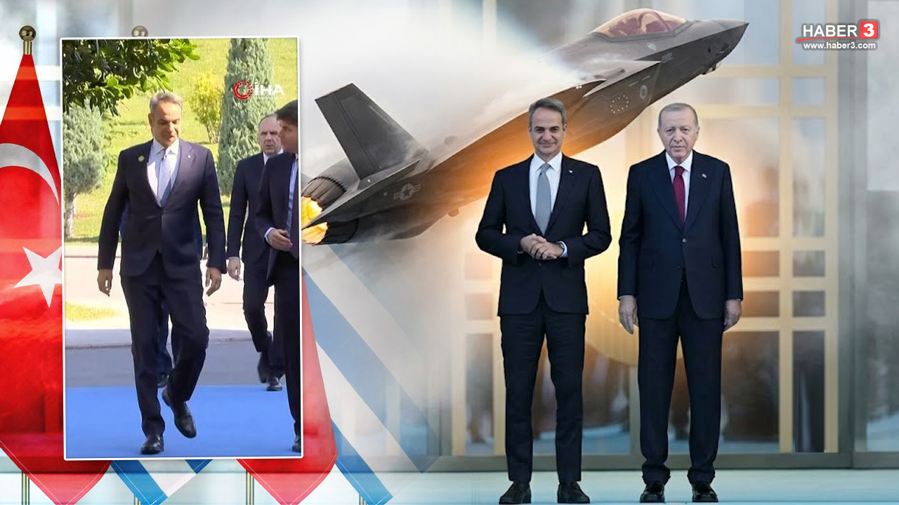 Yunanistan Başbakanı Kiryakos Miçotakis konuşma yaparken