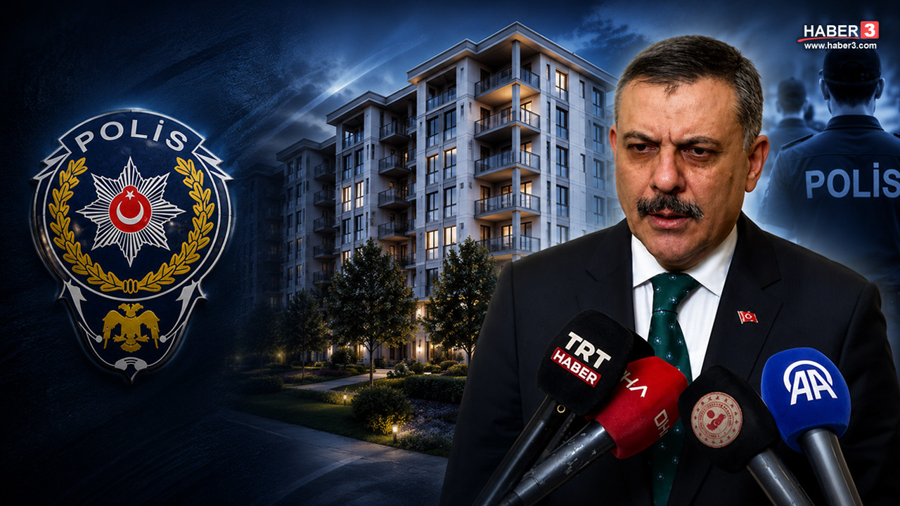 İçişleri Bakanı Mustafa Çiftçi'nin polis memurlarına yönelik açıklamaları sırasında çekilmiş bir fotoğrafı.