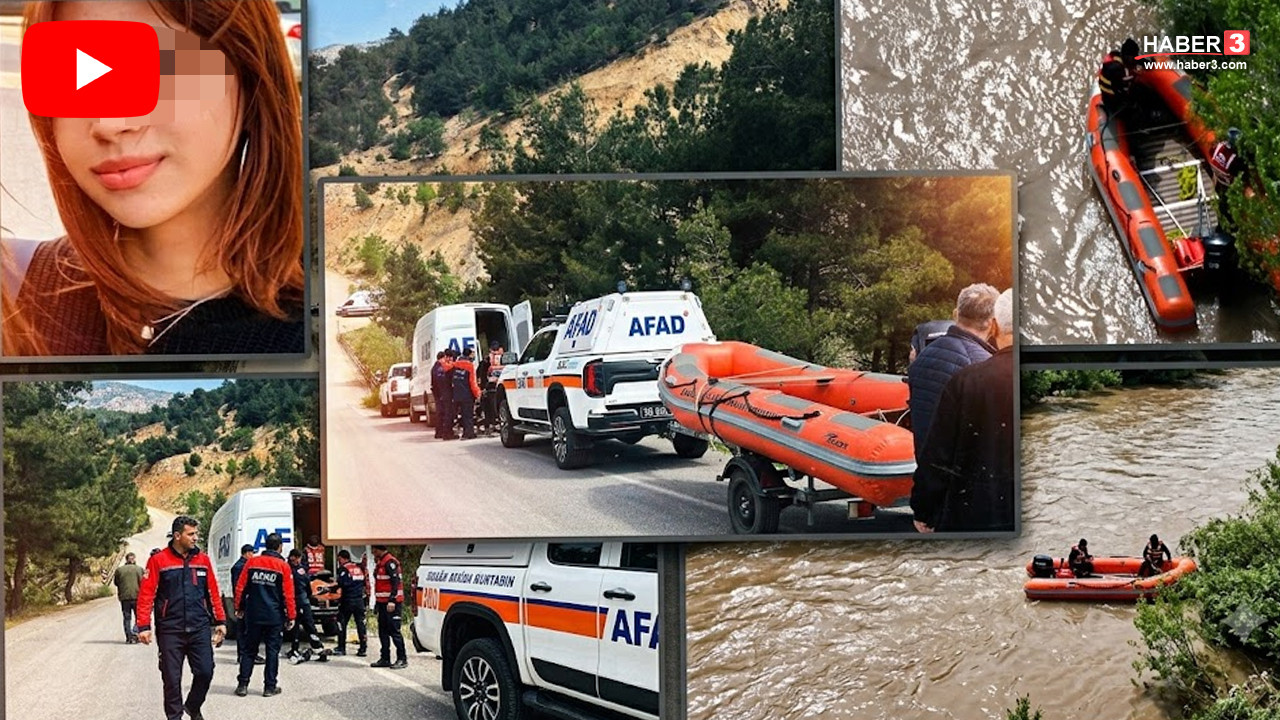 Sivas'ın Koyulhisar ilçesinde Kelkit Çayı'nda kaybolan 17 yaşındaki Esmanur H.'yi arama çalışmaları.