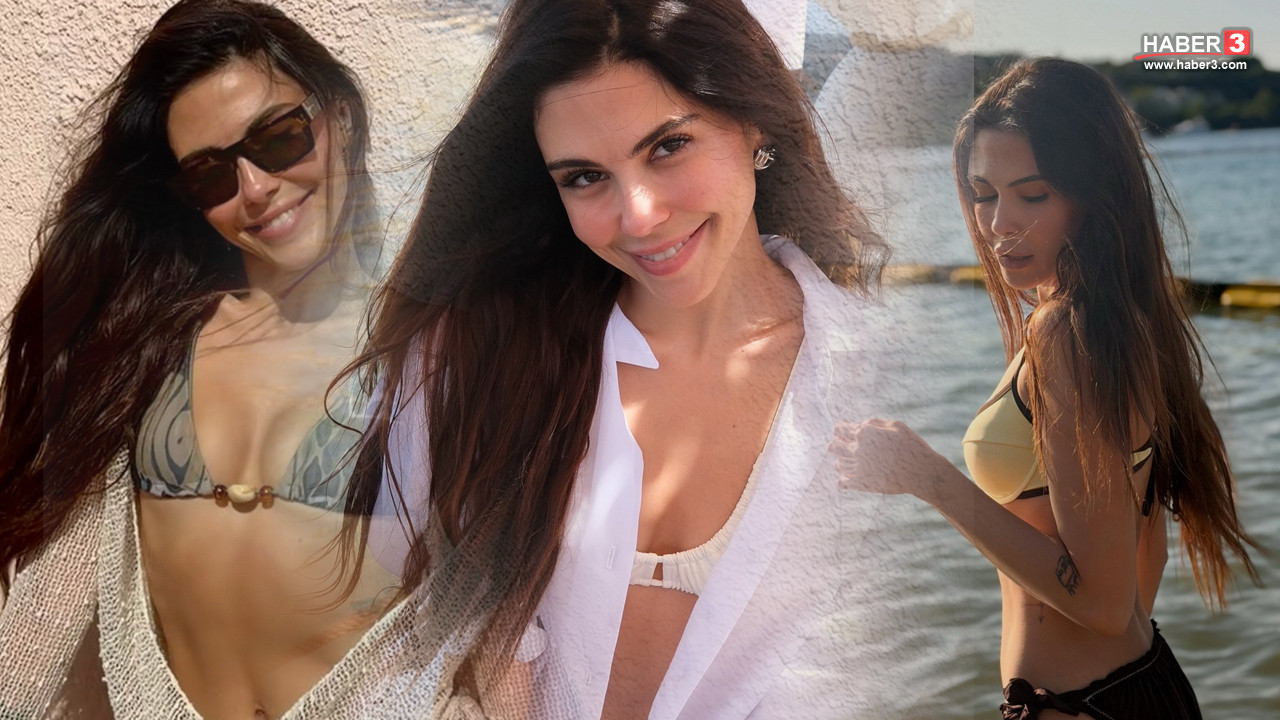 Daha 17 dizisinin Nuray'ı Dilara Aksüyek Bodrum sahillerinde manken çatlattı