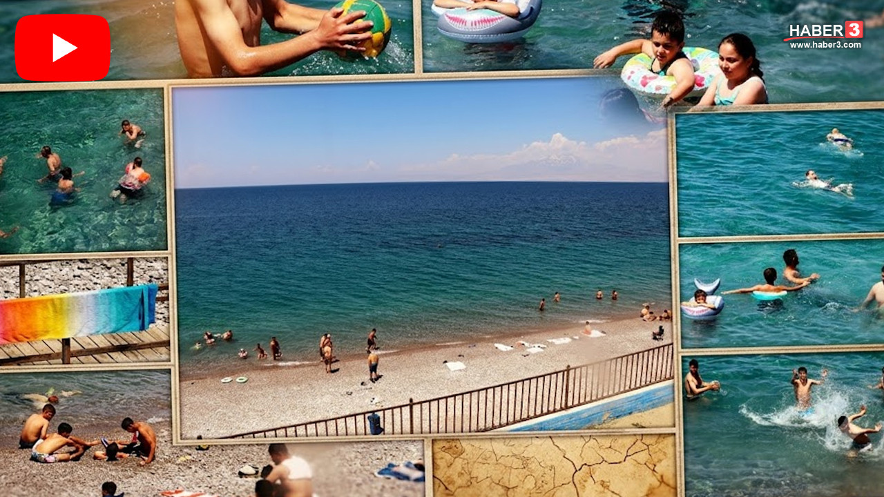 Türkiye'nin ''mavi bayraklı'' tek göl plajına tatilci akını! Kumsal dolup taştı…