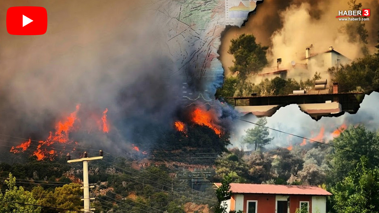 Muğla'da alevlerin evlere dayandığı orman yangını kontrol altında