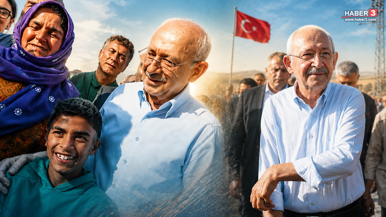 Kemal Kılıçdaroğlu'nun gömlek kollarını sıvadığı ve vatandaşlarla konuştuğu anları gösteren video görseli.