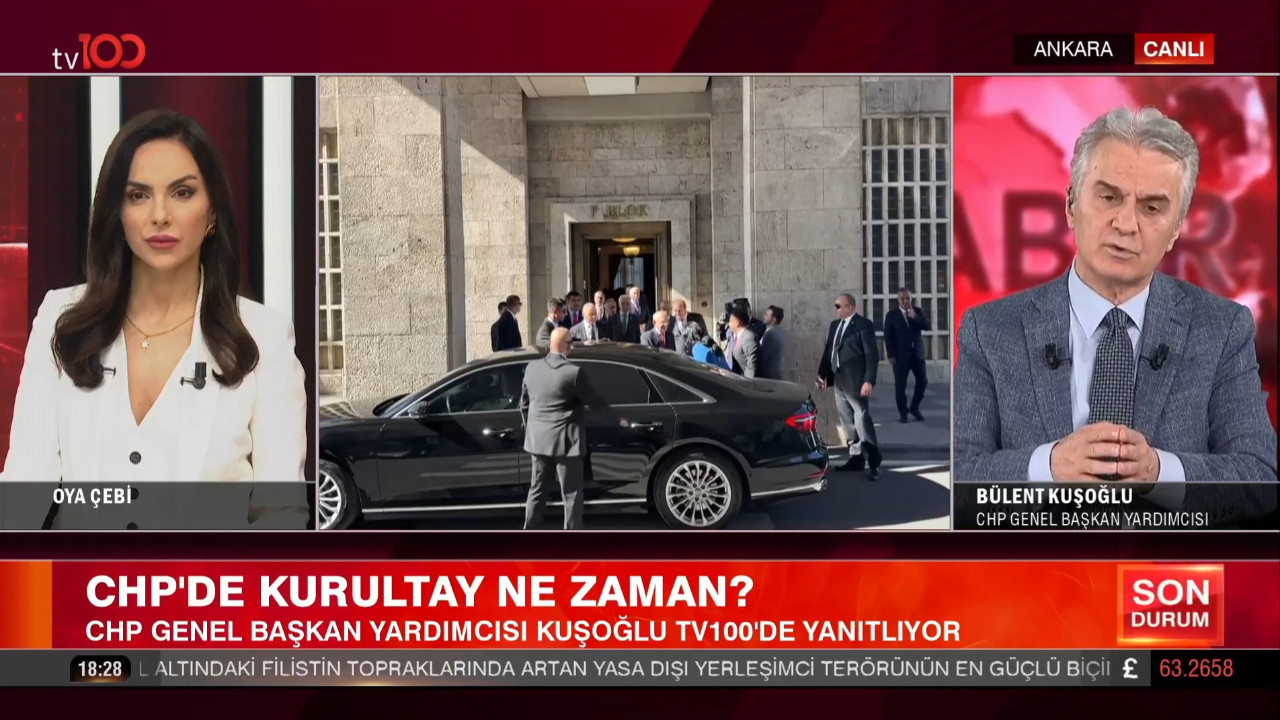 CHP Genel Başkan Yardımcısı Bülent Kuşoğlu açıklama yaparken
