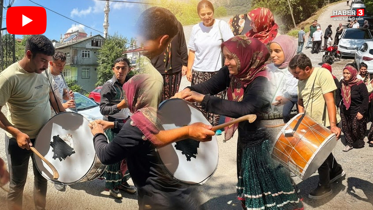 Karadeniz'de asırlık düğün öncesi düğün geleneği hala yaşatılıyor…