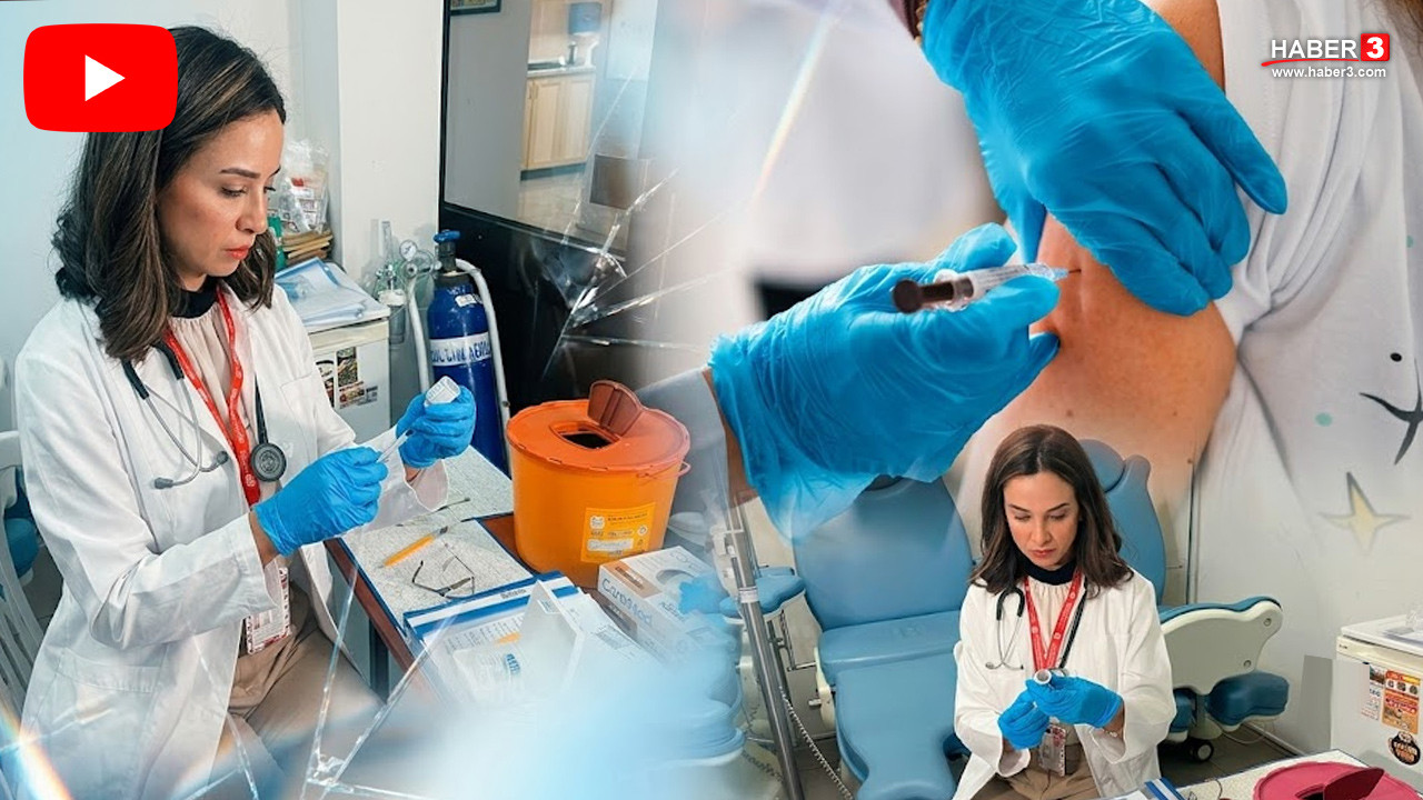 Bir doktor hastasına alerji aşısı uygularken